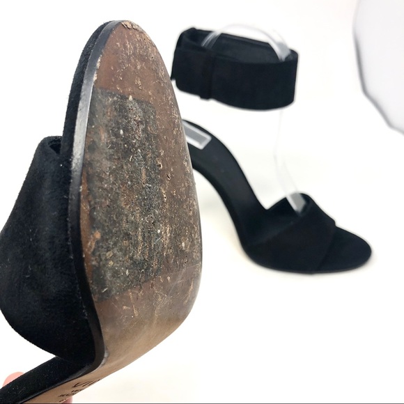 Vince Black Suede Gita Heeled Sandals US 7/ 37.5 - Picture 12 of 12